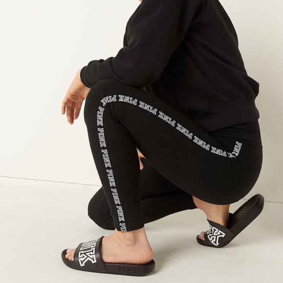 Pink black leggings - Picture 1 of 8